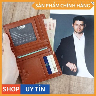 Ví Đứng Da Bò Leather 4U Thời Trang FB185 ( đen - nâu - bò )