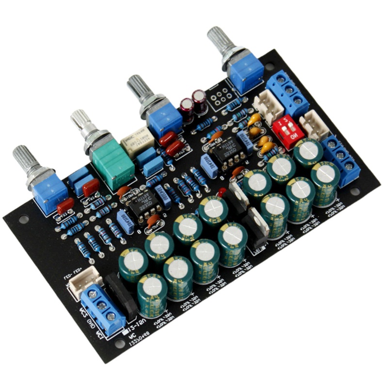 NERV JJRC5532 OP AMP Preamp Amplifier Tone Board Treble Mid Bass Volume Control Tone Preamplifier