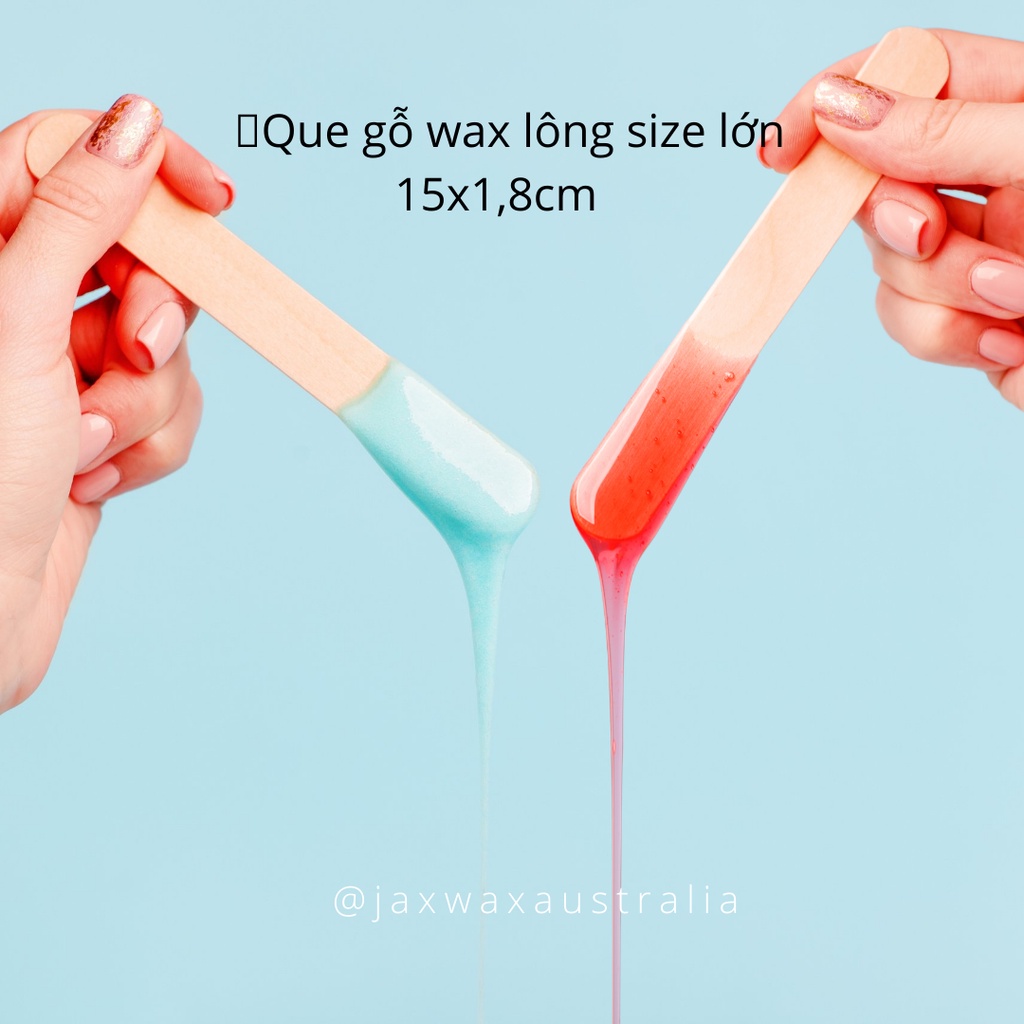 50 Que gỗ wax lông size to 15x1.8 cm - dùng wax lông tay, chân, nách | BigBuy360 - bigbuy360.vn