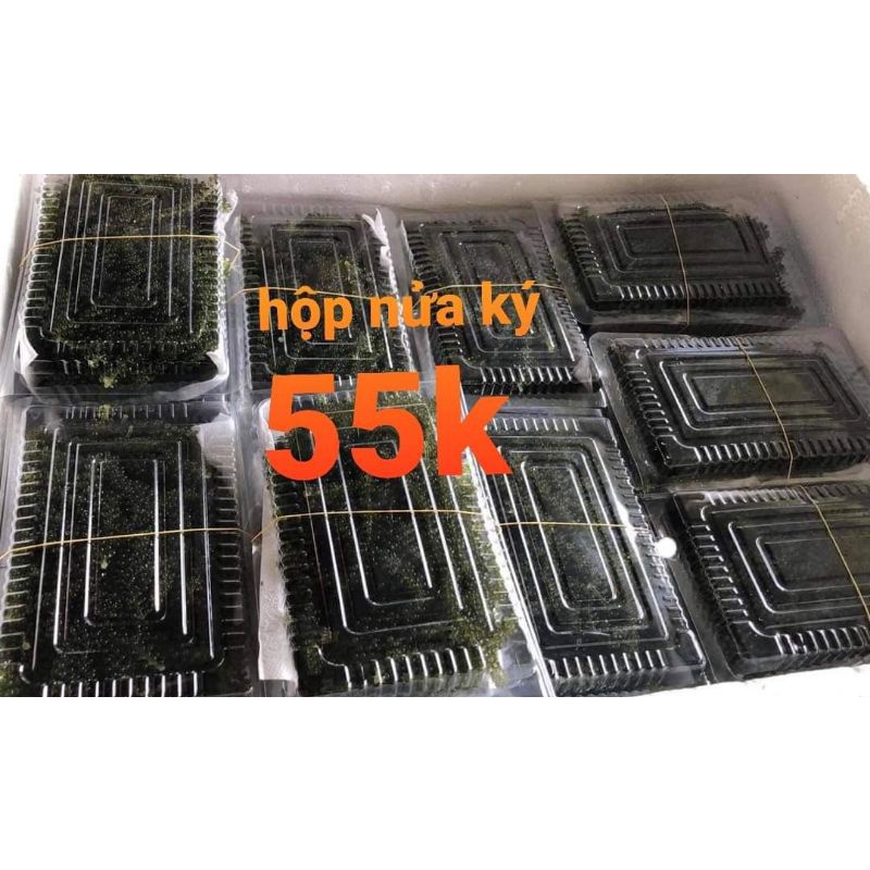 RONG NHO TƯƠI 500GR đóng hộp kèm chai xốt mè rang kewpie