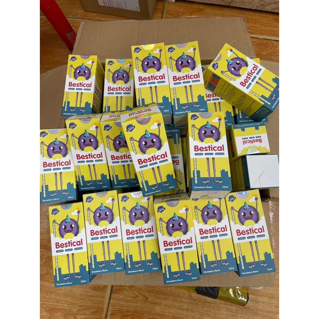 Bestical bổ sung canxi cho bé vitamin d3k2 mk7 chai 120ml