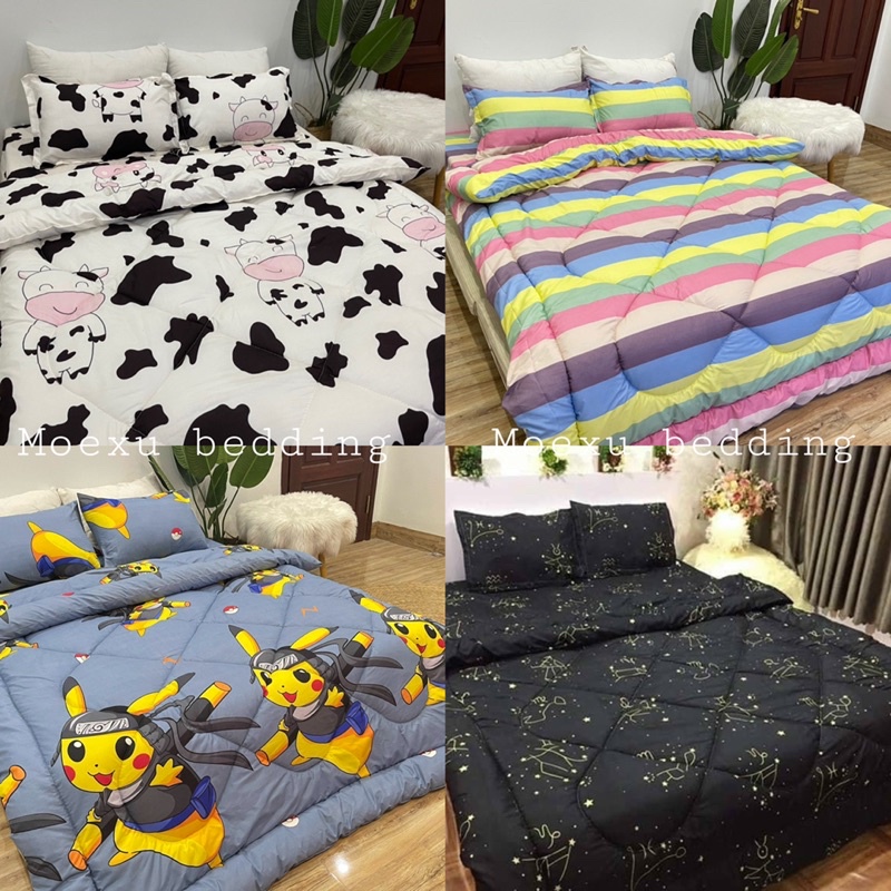 ⛄Chăn Phao Chăn Đông❄2m2x2m Chăn Dày 3 Lớp Bông Gòn Siêu Nhẹ Siêu Ấm giữ nhiệt cực tốt