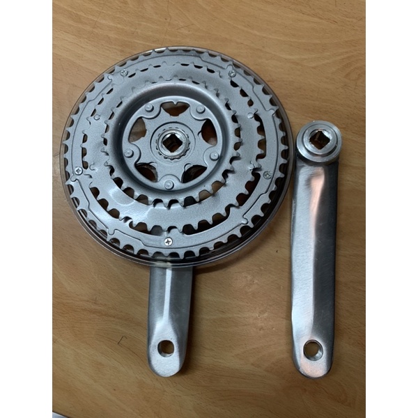 Bộ đùi đĩa xe đạp nhôm 3 tầng 28-38-48 răng