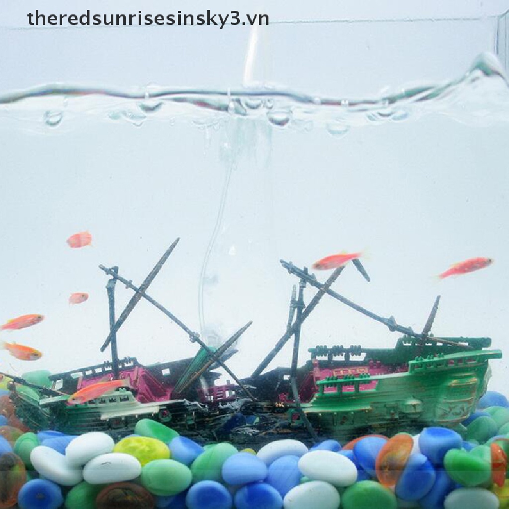 Mô Hình Tàu Trang Trí Bể Cá 3Vn