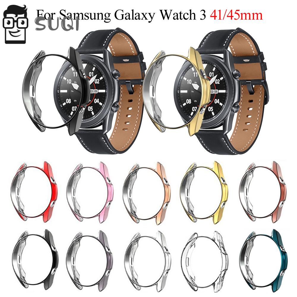 Ốp Tpu Mềm Mạ Điện Bảo Vệ Mặt Đồng Hồ Thông Minh Samsung Galaxy Watch 3 41mm 45mm