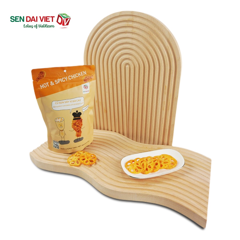 Củ Sen Sấy Vị Gà Cay-Cay Cay,Mặn Mặn-Sen Đại Việt-Gói 35g