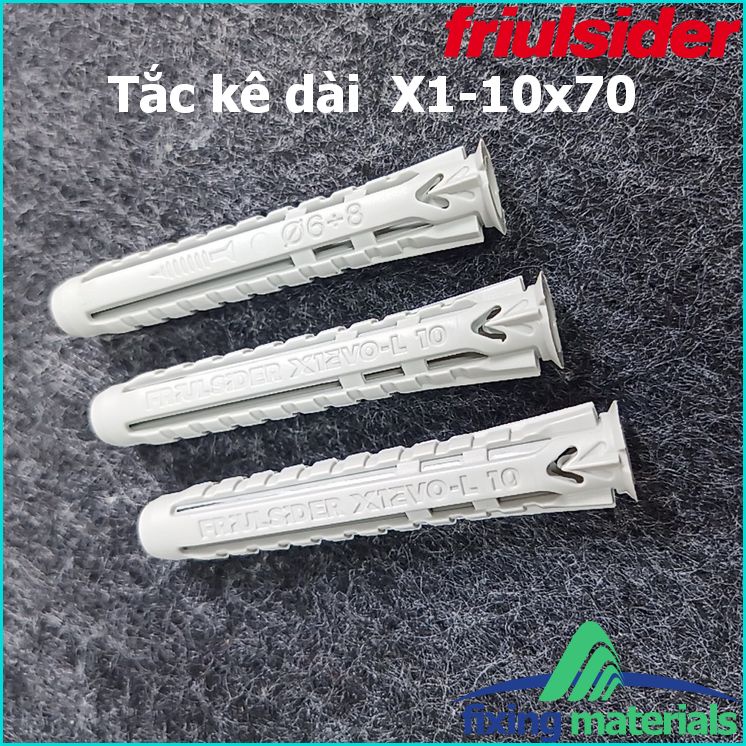Tắc kê Friulsider X1evo-L 10x70, - Túi 10/20/30/40/50 cái