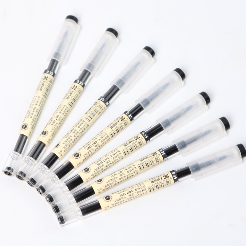 Bút Mực Gel Màu Đỏ / Xanh Dương Ngòi 0.35mm