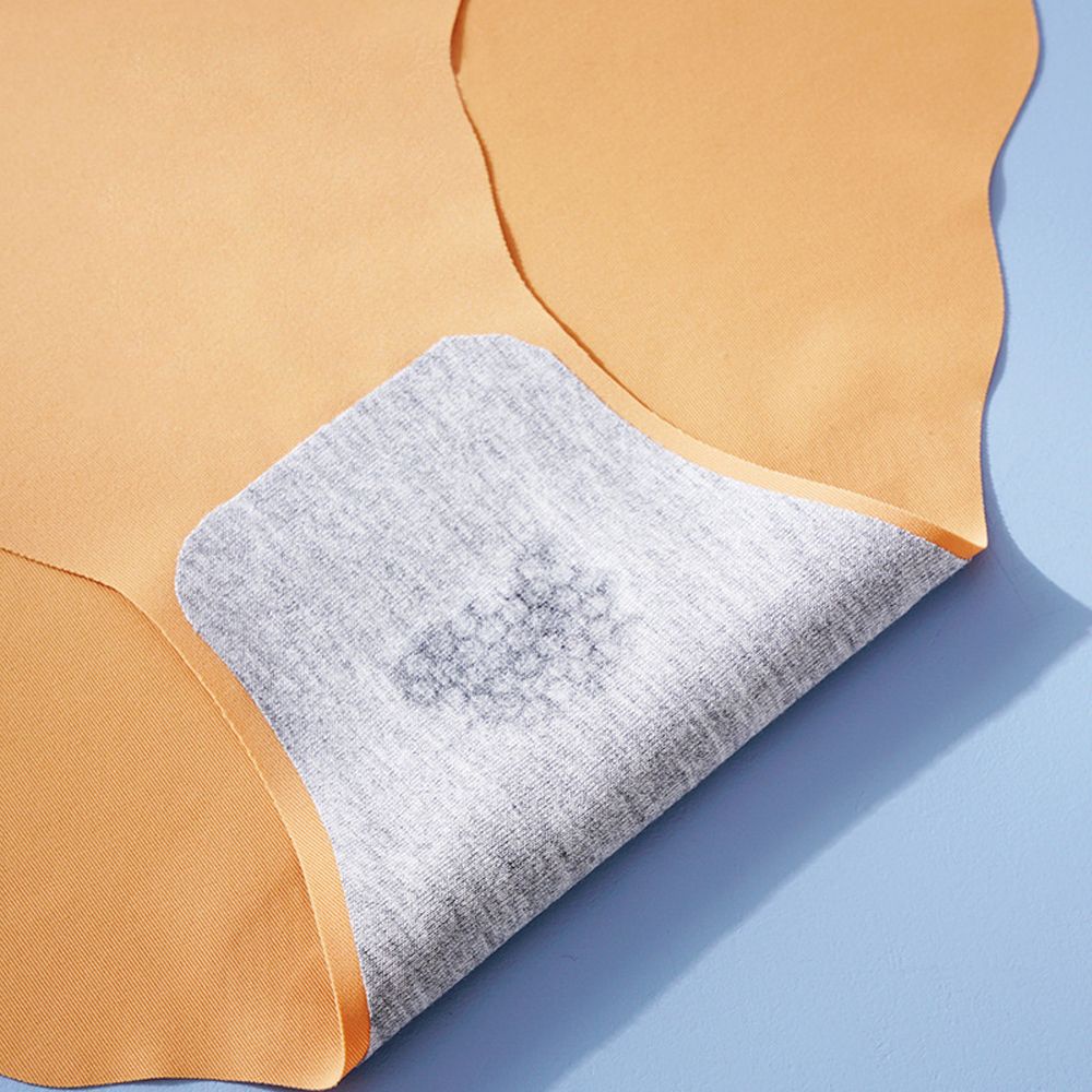 Quần Lót Cotton Lụa Lạnh Không Đường May Eo Vừa Viền Bèo Mềm Mại Thoáng Khí Nhiều Màu Sắc Gợi Cảm Cho Nữ