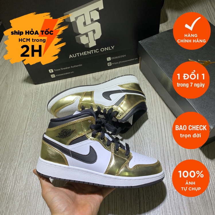 Giày thể thao NIKE AIR JORDAN MID METALLIC GOLD DC1419 700