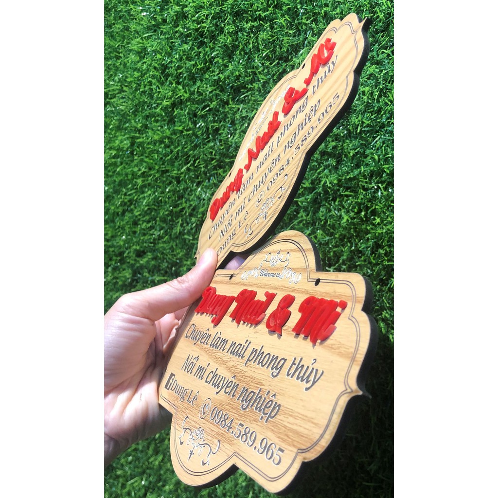 Bảng hiệu gỗ khắc theo yêu cầu