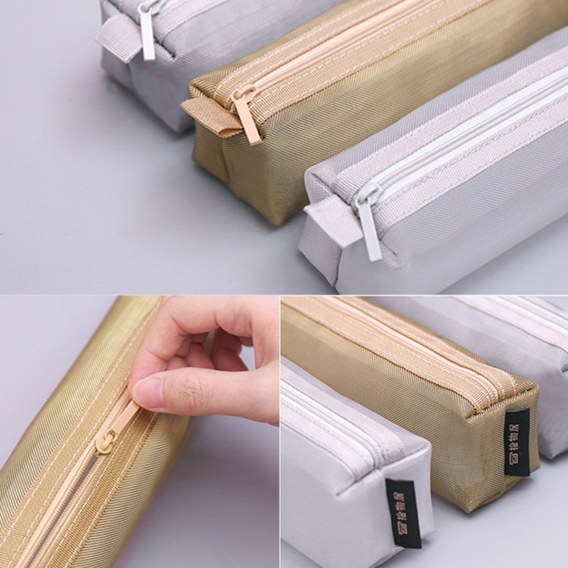 Túi Lưới Đựng Bút Đa Năng Trong Suốt Dành Cho Học Sinh