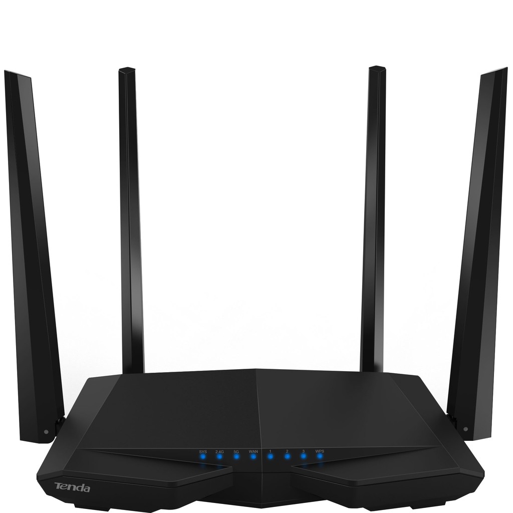 Phát WiFi Tenda AC6 - 300Mbp + 867Mbp 4 anten. Tốc độ lên tới 1167Mbps. Hàng Chính Hãng. Vi Tính Quốc Duy