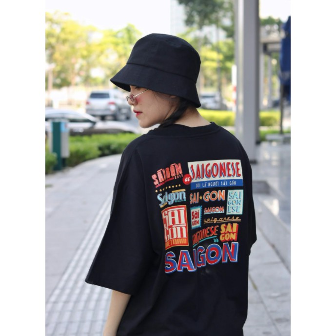 Áo Thun Unisex nam nữ TeeVibes phông tay lỡ form rộng tee oversize - saigonese TV003 | BigBuy360 - bigbuy360.vn