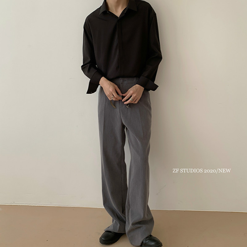 Áo Sơ Mi Nam Dài Tay Cổ Bẻ Thời Trang Hàn Quốc