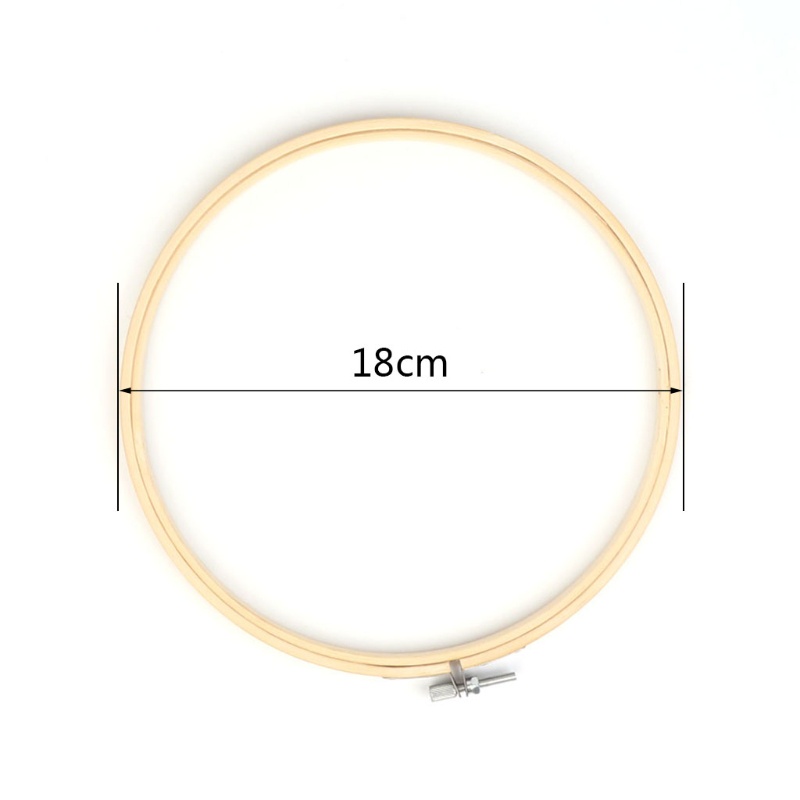 Khung Thêu Hình Tròn Bằng Tre 13-34cm DIY