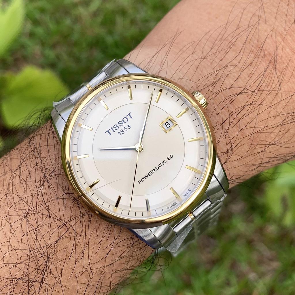 Đồng hồ nam Tissot Luxury Ivory Demi Gold – T086.407.22.261.00   Men's Watch - Automatic - Kính Sapphire [ Chính hãng ]