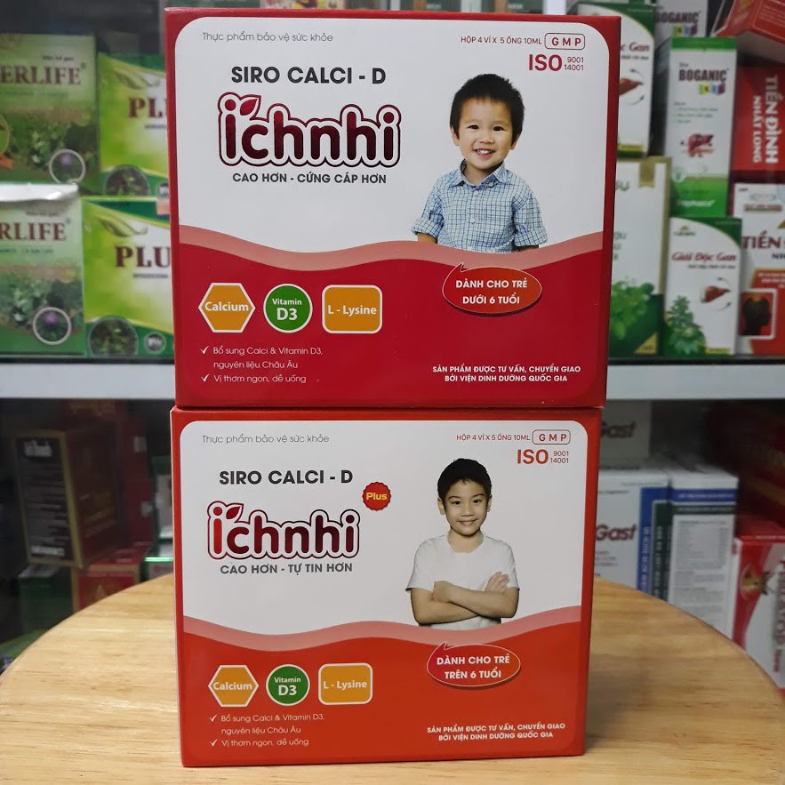 Siro Calci - D Ích Nhi Nam Dược (Hộp 20 ống) [Canxi, Canci, vitamin D3]