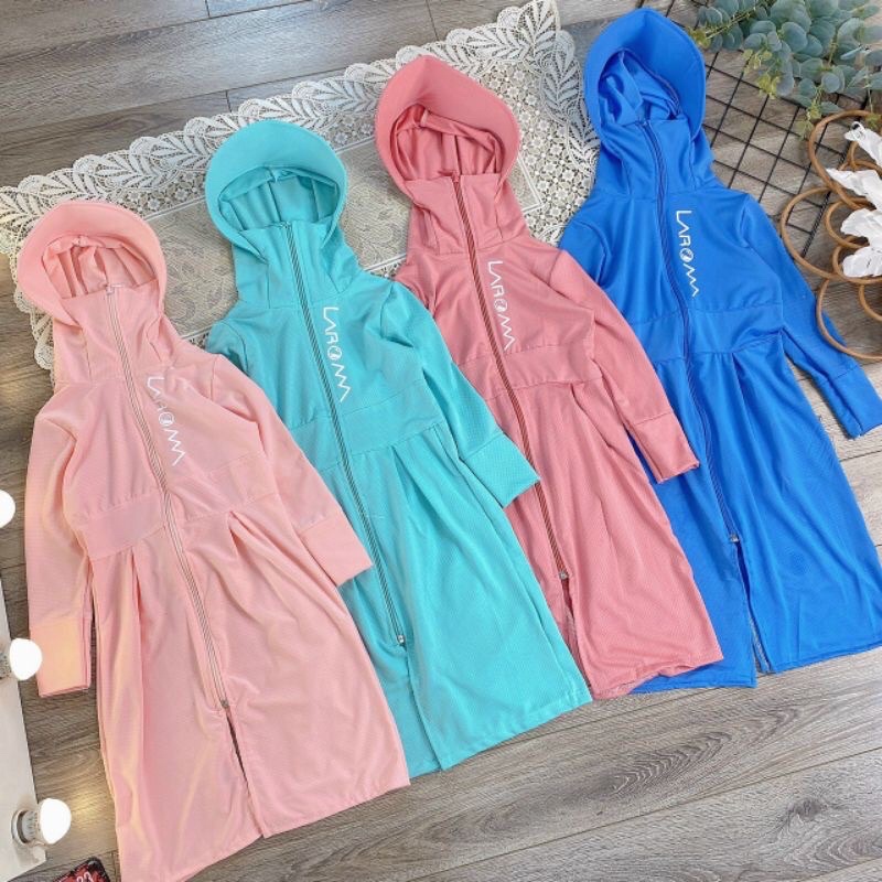 Áo khoác chống nắng bé gái chất thun lạnh cực mát ngăn tia UV