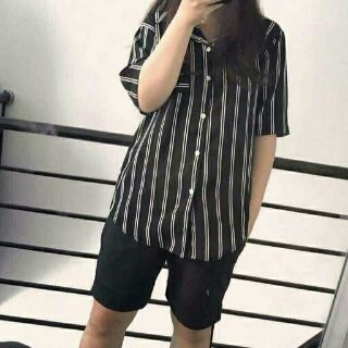 Áo sơ mi kẻ sọc nam nữ