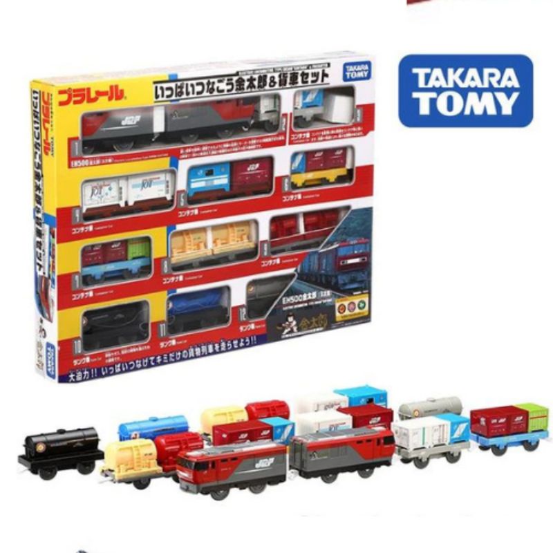 Bộ 12 toa Takara Tomy EH500 Kintaro với 2 toa tàu và 10 toa chở hàng full box hiếm