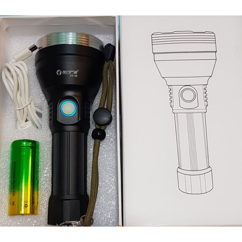 Đèn pin luminus sst70 công suất 36w quang thông 4000 lumen chiếu xa 900m cường độ sáng cao