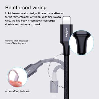 3 In 1 Fast Charge Type C Micro USB Apple Lightning Cable