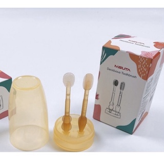 [Loại 1] Bộ Rơ Lưỡi Silicon - Bàn Chải Đánh Răng Silicon Chống Tưa Lưỡi Nấm Lưỡi Cho Bé [Không hộp giấy]