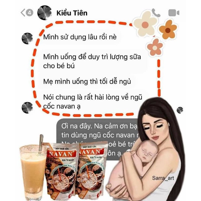 Bột ngũ cốc Navan Chính hãng, giúp lợi sữa , bổ sung dưỡng chất