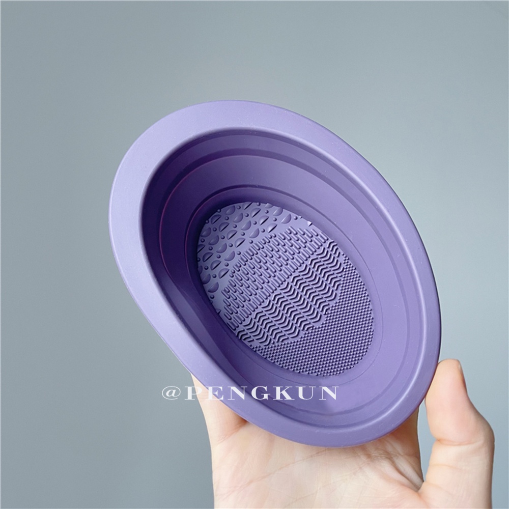 Chậu silicon vệ sinh cọ trang điểm tiện dụng