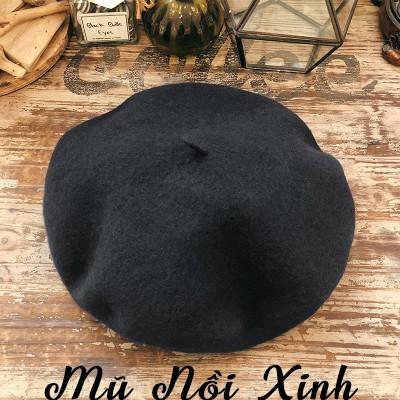 Mũ nồi beret dạ nhiều màu [ Ảnh thật ]