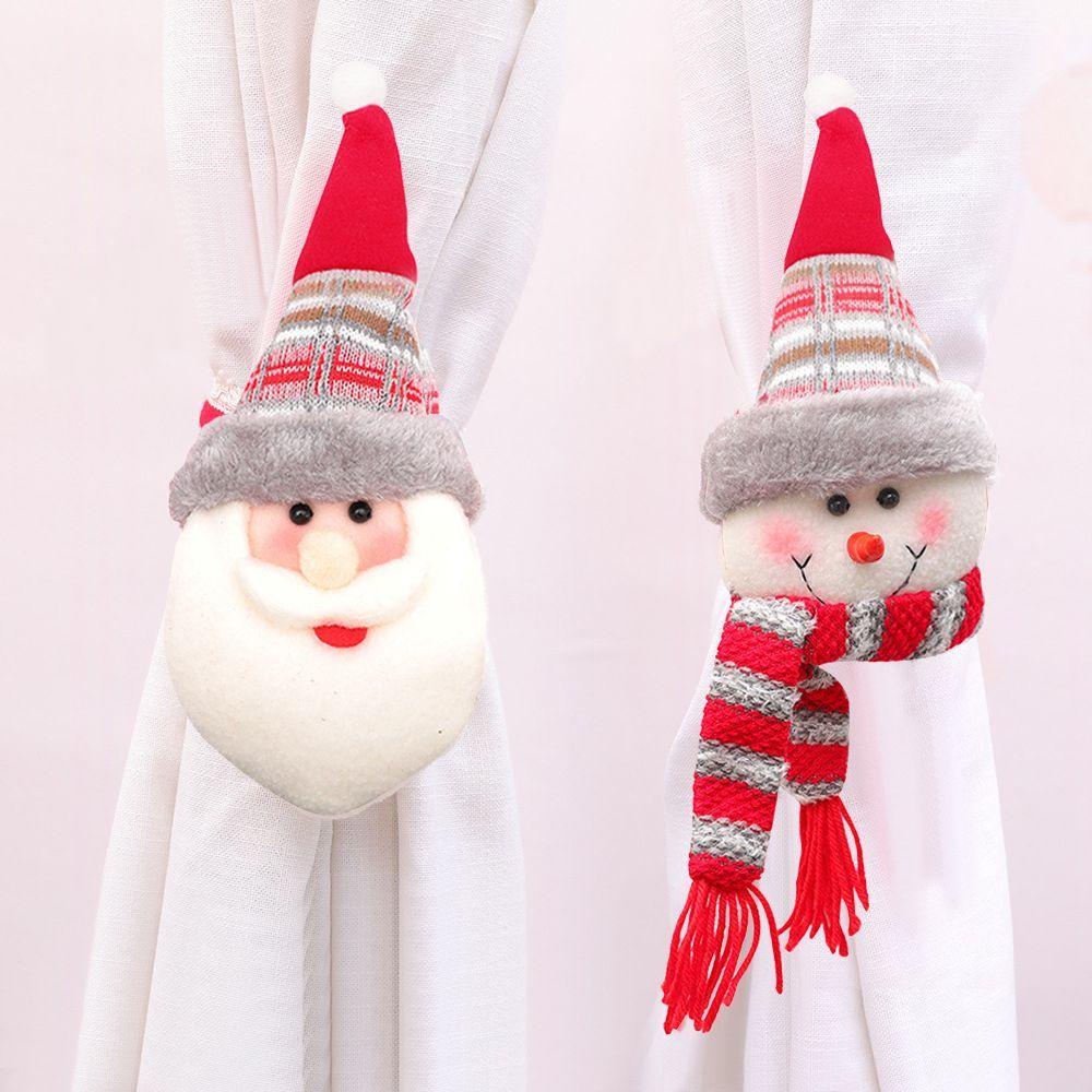 LAKAMIER Móc Treo Rèm Cửa Hình Ông Già Noel