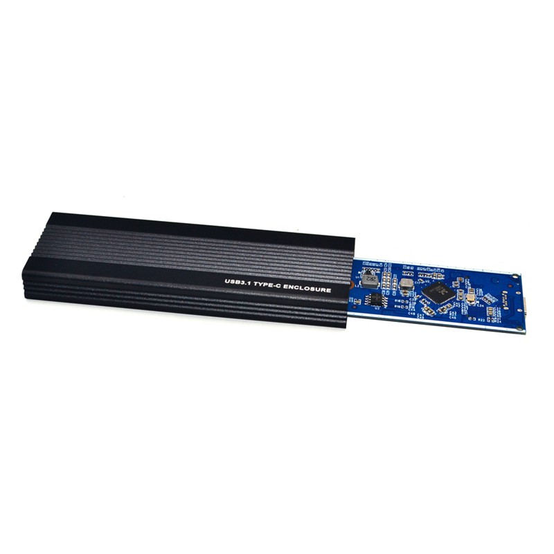 Hộp đựng ổ cứng SSD RTL9210 M.2 bằng nhôm kết nối USB3.1 TYPE C và NVME HDD | WebRaoVat - webraovat.net.vn