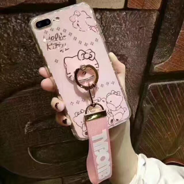 Ốp kitty iring kèm dây đeo tay