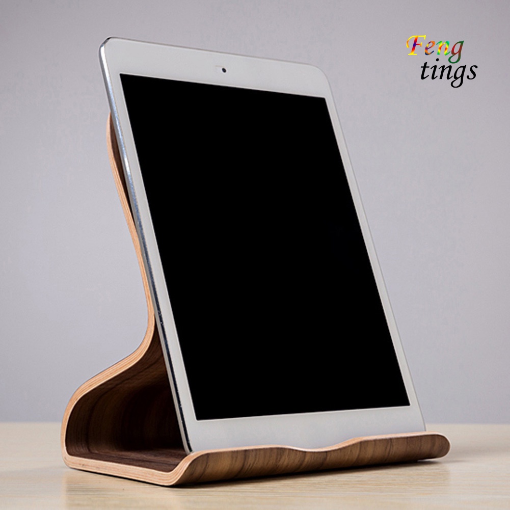 Giá Đỡ Điện Thoại / Máy Tính Bảng Bằng Gỗ Tiện Dụng Cho Ipad Samsung Tab