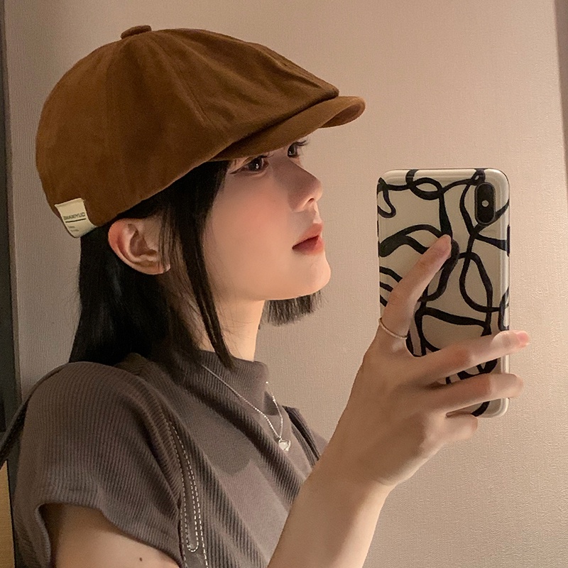 Mũ Beret Đơn Giản Phong Cách Retro Nhật Bản Cho Nữ