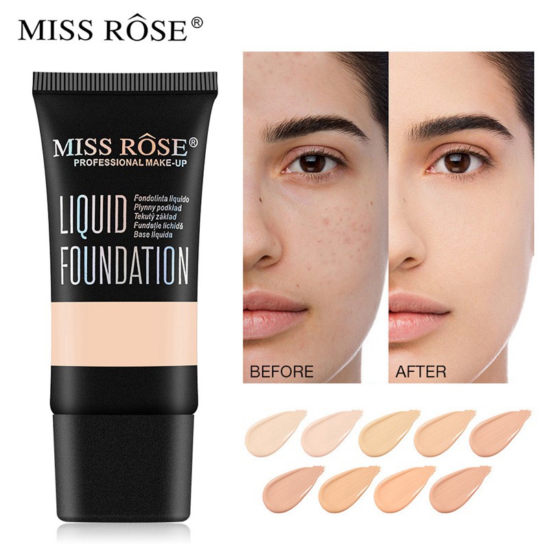 (Hàng Mới Về) Kem Nền Dạng Lỏng Che Khuyết Điểm Miss Rose 6