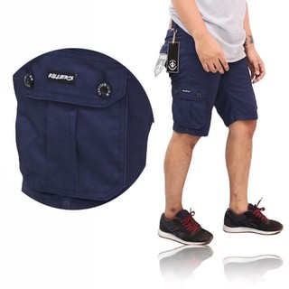 Quần Short Vải Canvas Phối Túi Cá Tính