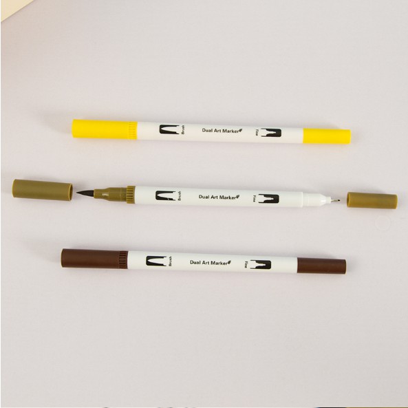 Bộ 120 cây bút vẽ màu nước hai đầu ngòi 0.4 (1mm - 2mm)