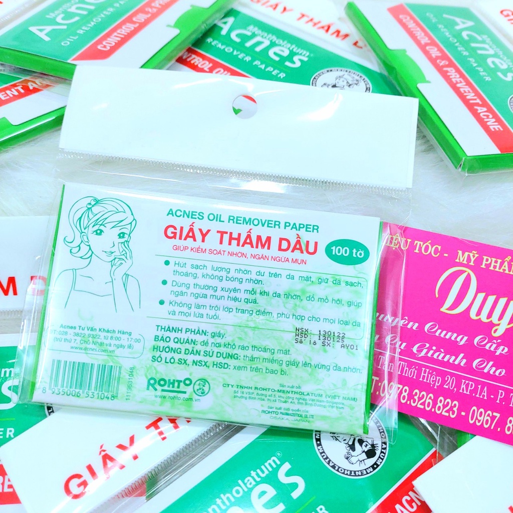 Giấy Thấm Dầu Acnes Oil Remover Paper 100 Tờ