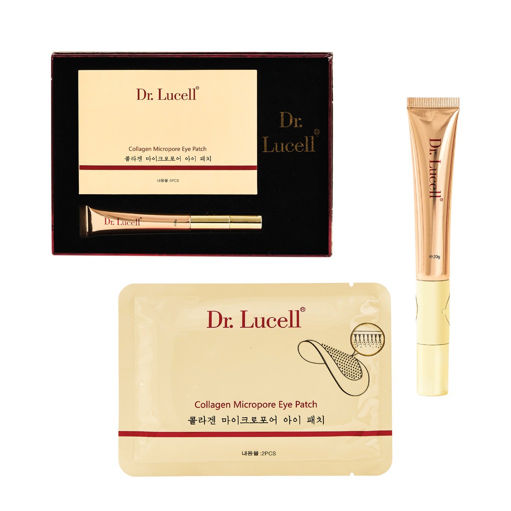 Bộ kem và mặt nạ dưỡng mắt Dr.Lucell Collagen Micro Eye Patch