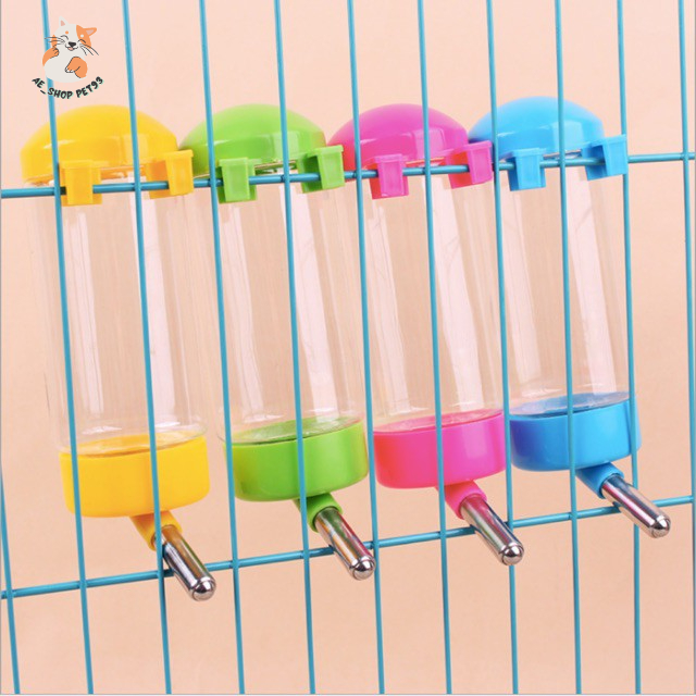 Bình nước treo chuồng - Bình bi gắn lồng cho chó mèo