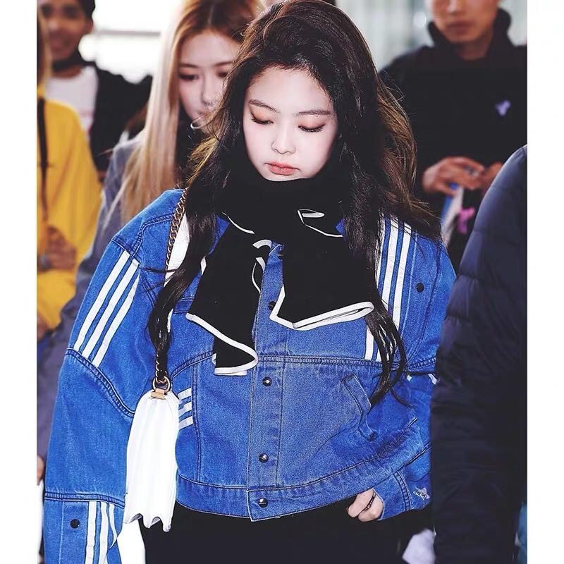 Jennie blackpink Áo Khoác Jeans Thời Trang Dành Cho Nữ