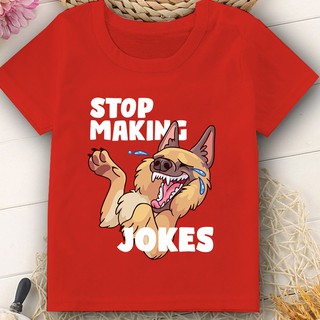 Áo thun Cotton Unisex nam và nữ Hình Funny Cat and Dog Màu Đỏ