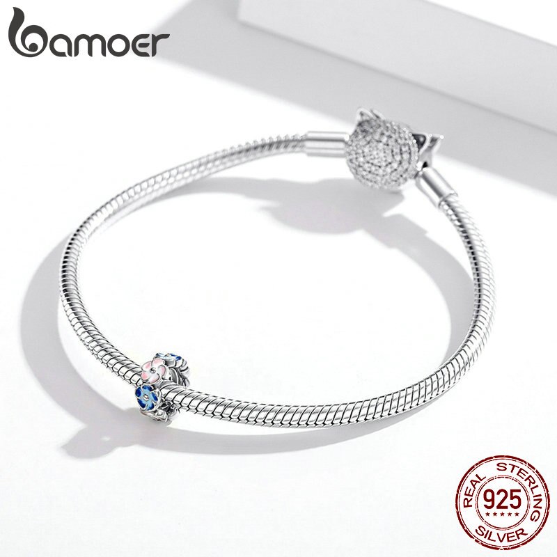 Hạt xỏ trang sức BAMOER SCC1703 nhiều màu dùng trang trí vòng đeo tay