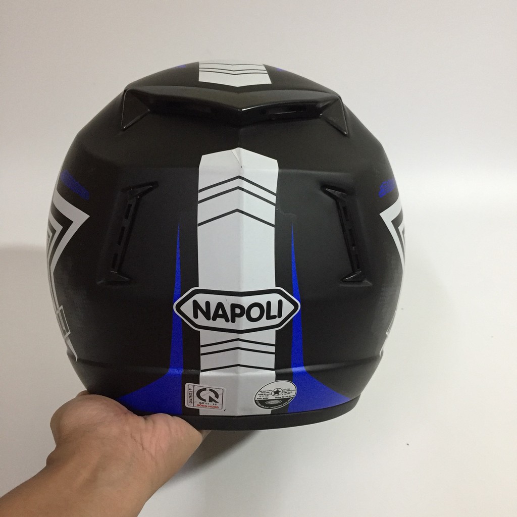 Mũ bảo hiểm phượt chính hãng Napoli N039 tem mới