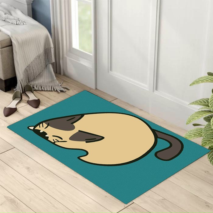 [RẺ VÔ ĐỊCH] Thảm Chùi Chân 3d Chống Trơn Trượt Hình Thú Đáng Yêu Kích Thước 40x60cm