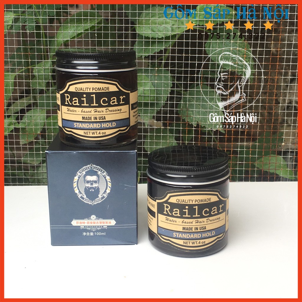 Sáp Vuốt Tóc Nam Rail Car Pomade ( Tạo Kiểu,Giữ Nếp Tốt )