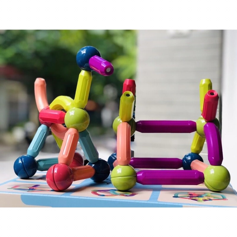 Bộ đồ chơi nam châm xếp hình thông minh MAGNETIC Stick cao cấp, Lego thông minh, Phát triển trí tuệ