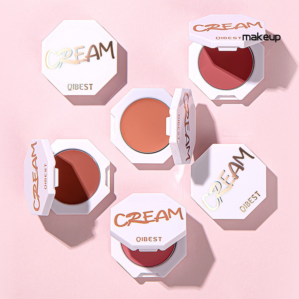 [Hàng mới về] Phấn Đánh Má Hồng Dưỡng Ẩm Trang Điểm Tự Nhiên Qibest Cream | BigBuy360 - bigbuy360.vn